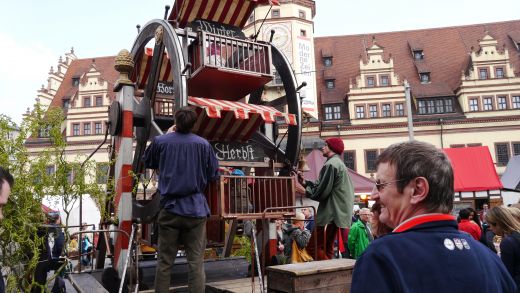 Riesenrad mit Handbetrieb