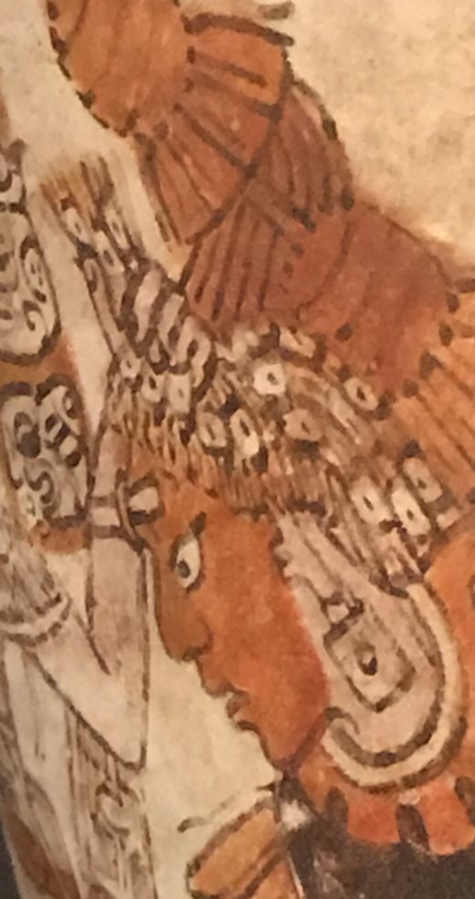 Maya-Kriegsvase in den staatlichen Museen zu Berlin. Detail 